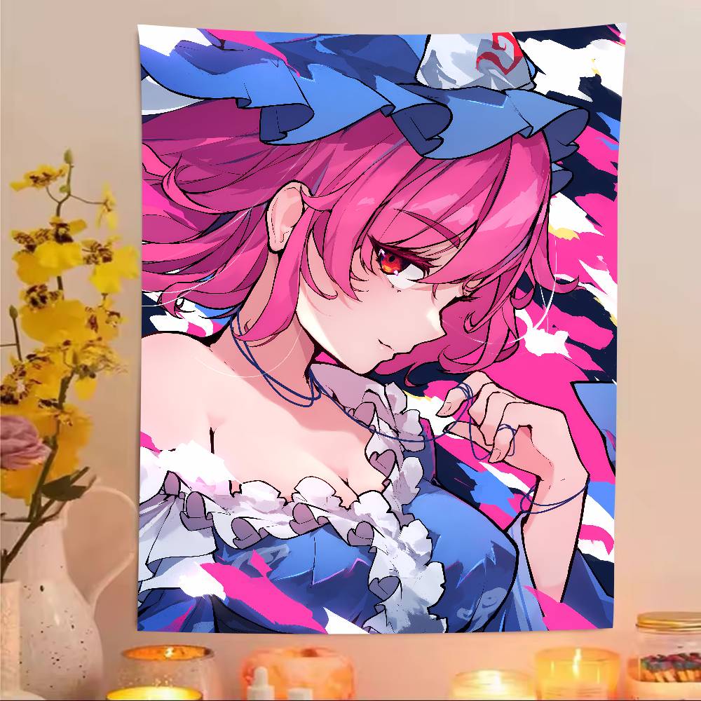 XXL Fashion Hot Popular Touhou Project Tapestry Anime Surrounding Bedroom Study Home TapestryRoom Dormitory Game Room Decoration