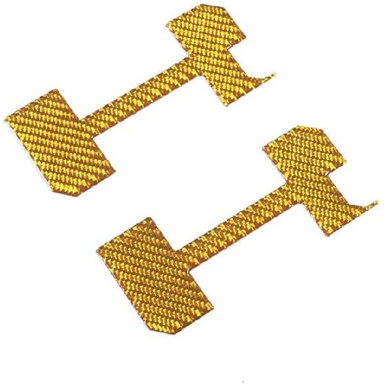 

для аксессуаров Hummer EV Auto наклейка на кузов на 2 боковые двери 3D значки 2 шт. Совместимо с Hummer EV 2024 Декоративные наклейки из настоящего углеродного волокна (Стиль А жёлтый