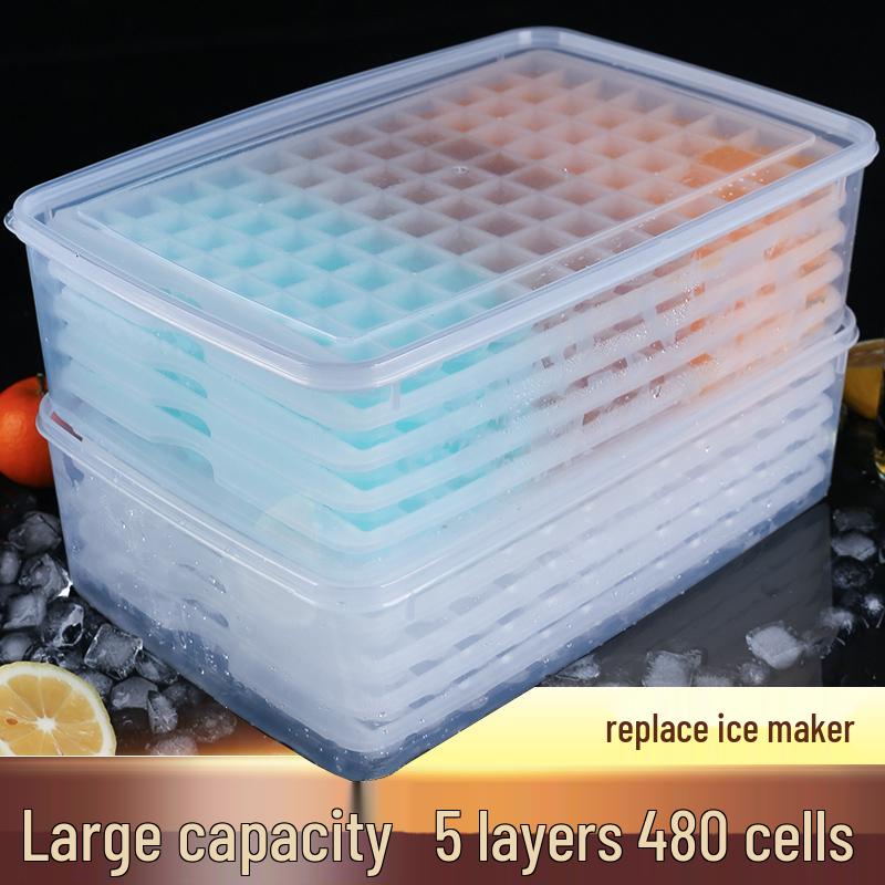 Large Capacity Food Grade Ice Cube Molds for Household & Commercial Use