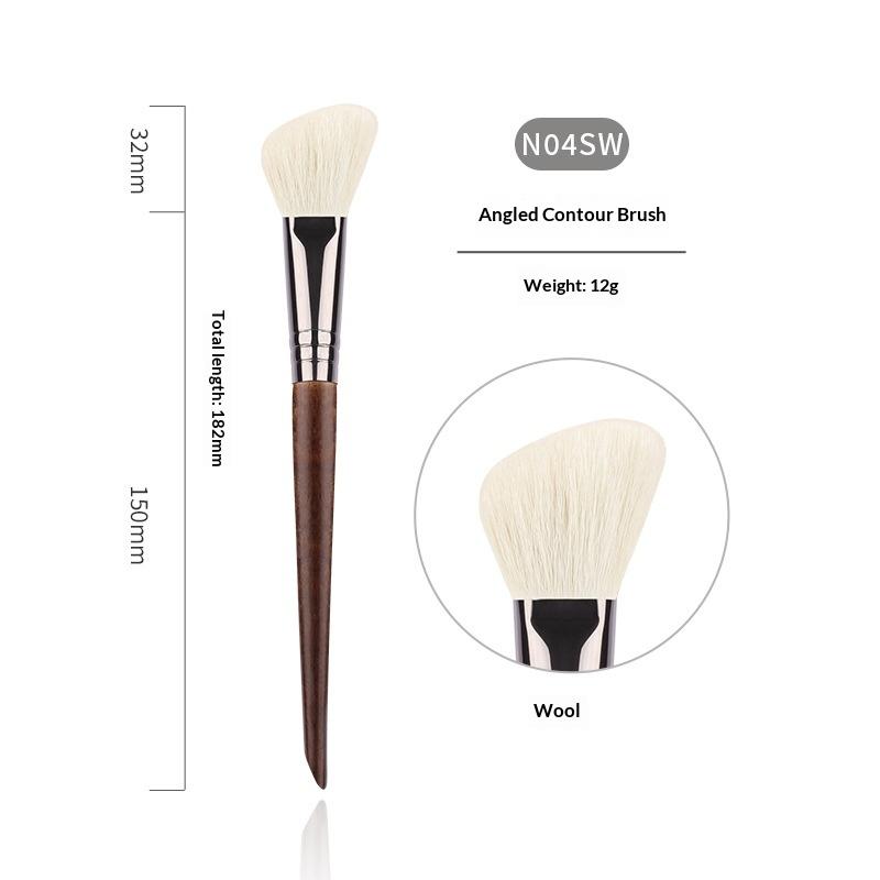 Professional Animal Hair Makeup Brush Set Complete Soft Bristles for Eyeshadow Lip Foundation Beginner Use