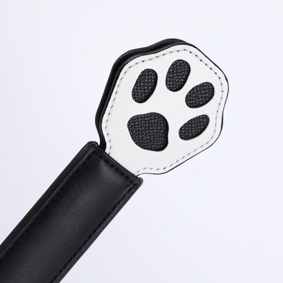 Faux Leather Pat Kitten Paw Design Fine Sewing Comfortable Grip Imitation Leather Racket Couple Adult Products