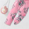 Floral Print Romper Suit for Girls Casual Fashion Suit for Children