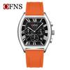 Man Wristwatch Fashion Luxury Waterproof Silicone Strap Quartz Men's Watches Sports Auto Date Chronograph Simple Clocks