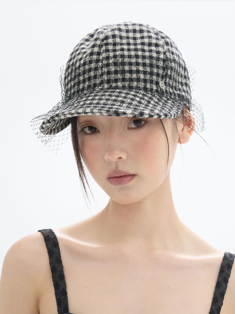 Beulaunhaes Lace Wire Cap - Check