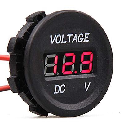 Motorcycle Voltmeter Car Motorcycle 12V 24V Waterproof LED Digital