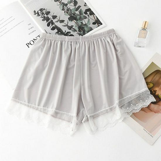 Women s Lace Anti-Exposure Safety Shorts - Ice Silk, Non-Roll Hem, Loose Fit One Size (176 - 320 lbs)