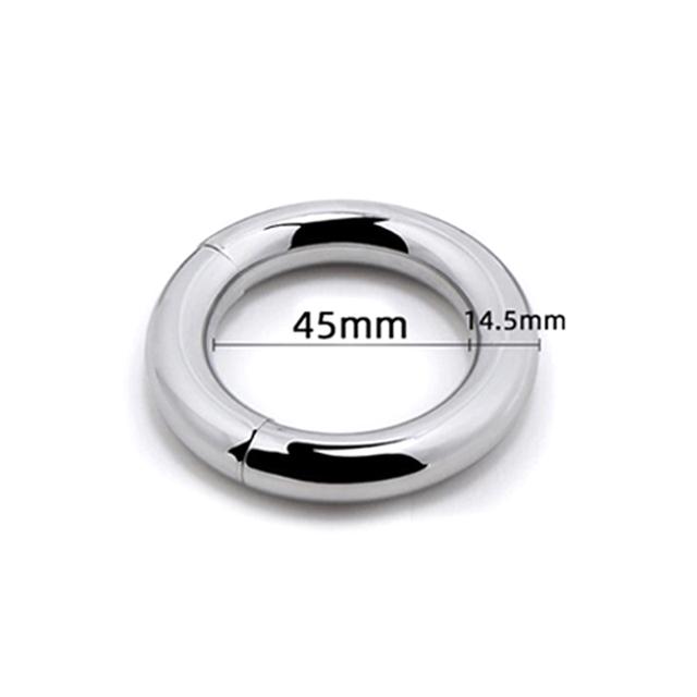 Metal Magnetic Scrotum Stretcher Penis Cock Lock Ring Heavy Male Metal Ball Scrotum Stretcher Delay Ejaculation BDSM Sex Toy