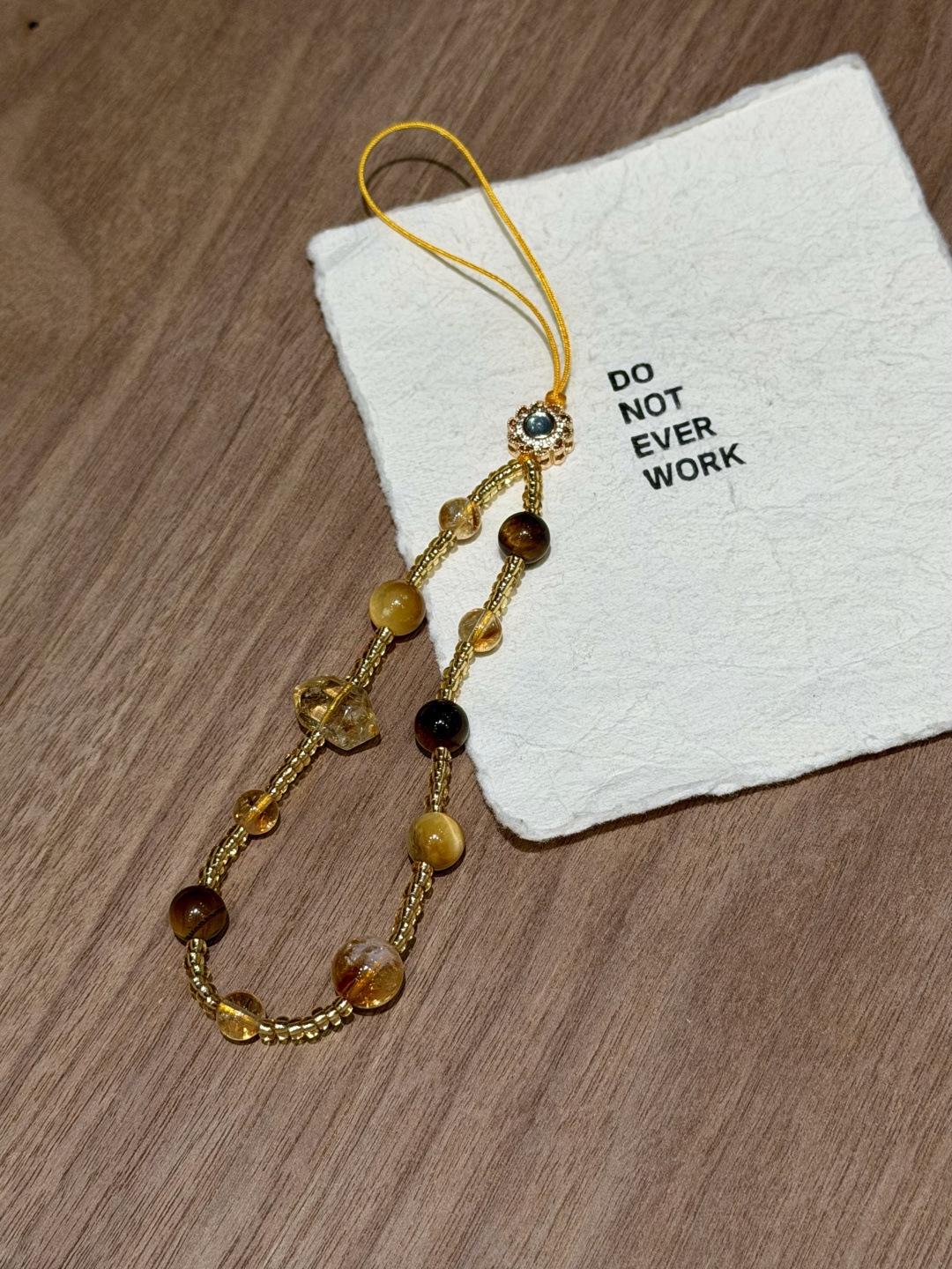 New DIY Design Natural Crystal Garnet Bracelet with Jelly Powder Beads - Unique Duobao Style