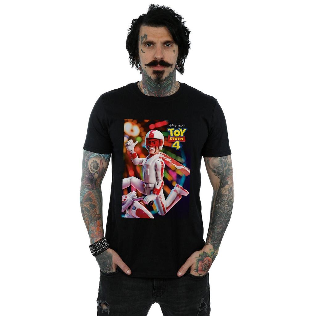 Disney Mens Toy Story 4 Duke Caboom Poster T-Shirt