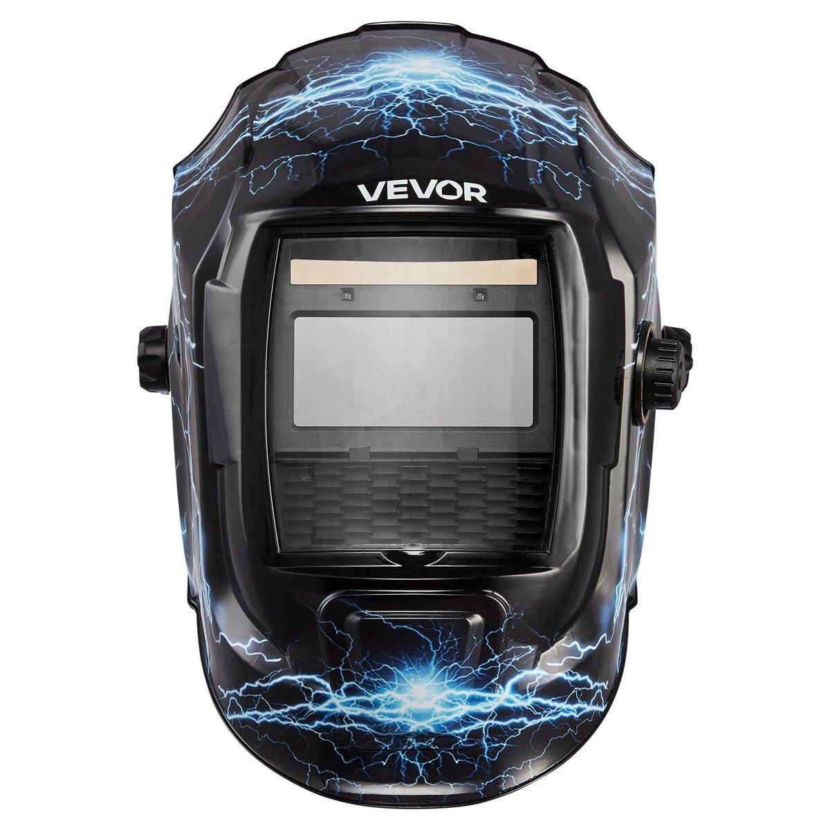 Svářečská kukla s automatickým stmíváním, 93 x 43 mm True Color Svářečská kukla, Solárně napájená svářečská maska 2 obloukové senzory, Stupeň 4/9-13 pro TIG MIG ARC Svařování Broušení