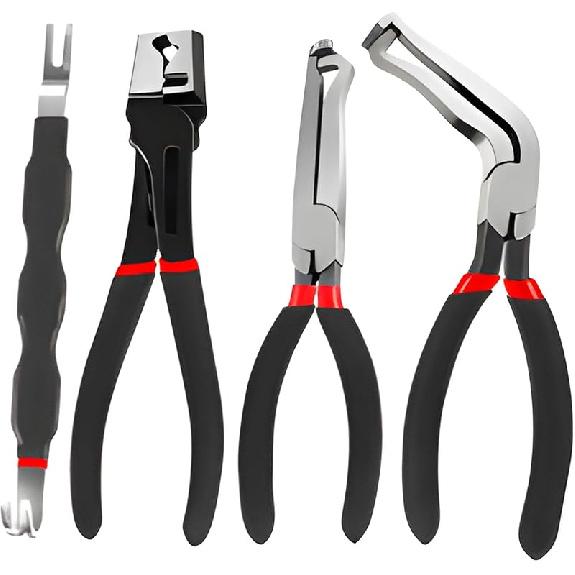 Electrical Disconnect Pliers, Electrical Connector Separator Tool, 8 Inch Automotive Electrical Disconnect Pliers For Cars, Locking Push Tab Plugs