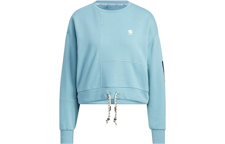 Adidas Neo Sweatshirts Women s Blue Crew Neck Moderate Regular IA6901 L