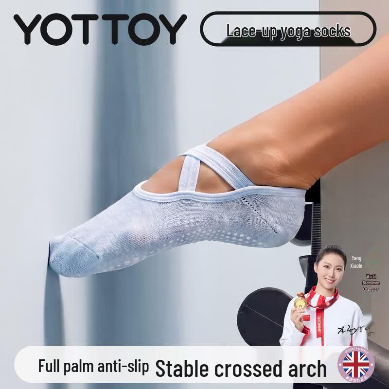 yottoy Anti-Bacterial Non-slip Yoga & Pilates Socks One Size (35-39)