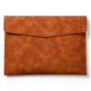 Leather Document Folder Closure File Organiser Storage Pouches 100 Sheets Capacity for School Office Supplies