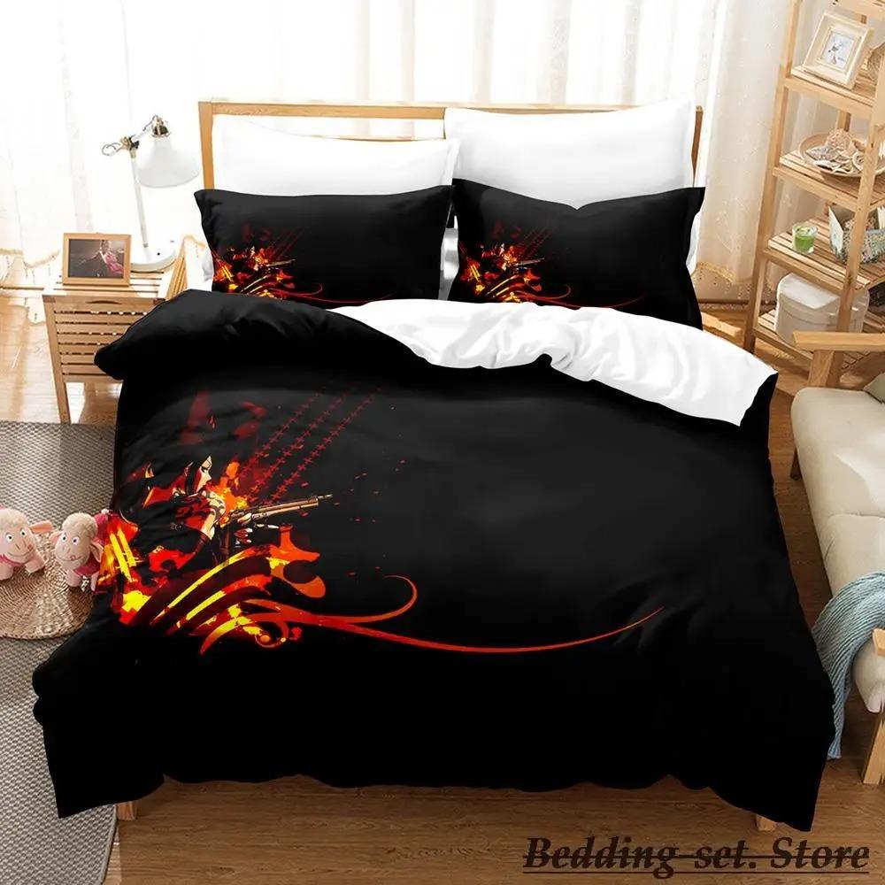 Black Lagoon Bedding Collection Single Twin Full Queen King Size Bed Collection Adult Kid Bedroom Duvetcover Collections Anime Parure De Lit Bed