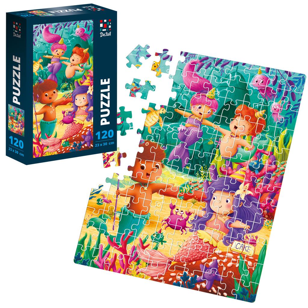 Puzzle Edukacyjne Podwodna Impreza Układanka Dla Dzieci 120 El.