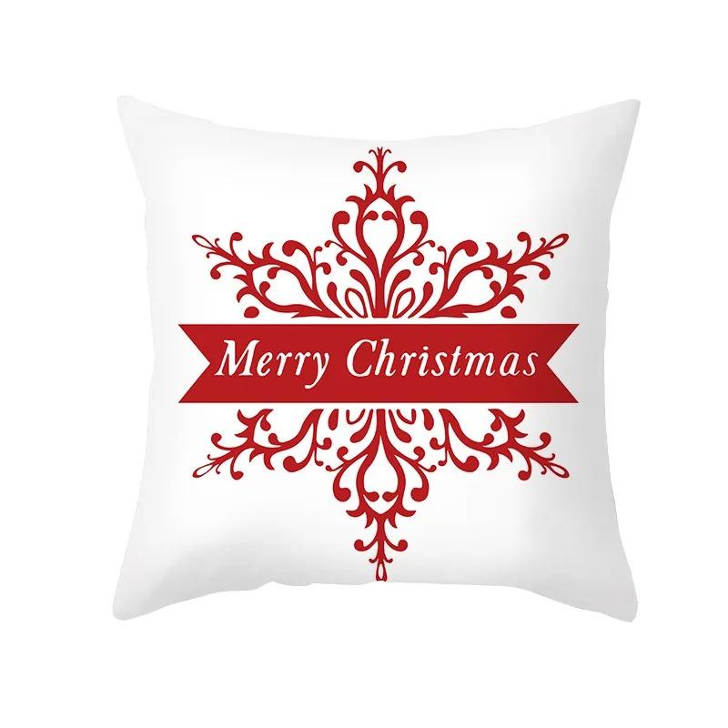 Christmas Themed Pillowcases Car Accessories Office Santa Claus Living Room Sofa Home Pillowcases