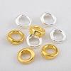 10pcs 20pcs Brass End Bead Tip Double Holes Connector Rings End Caps Dia.5.3mm for Necklace Bracelet Jewelry Making Accessories