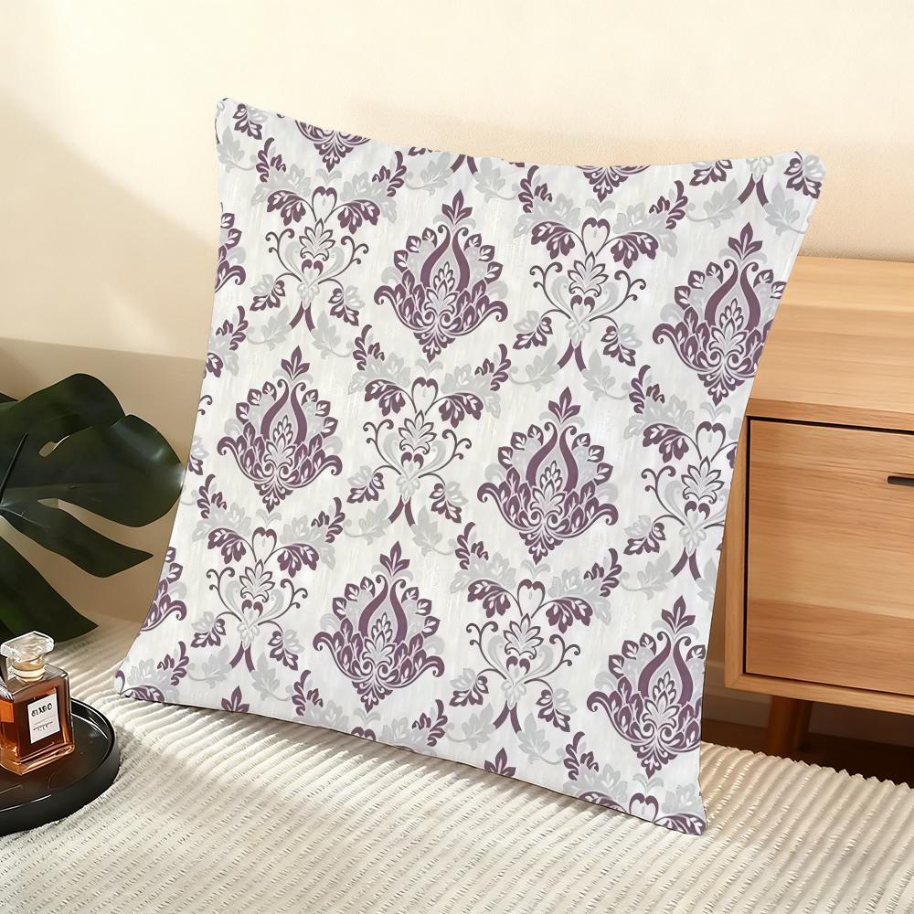 European retro Cushion Cover Soft Short Plush Pillow Cover Smooth Cozy Texture Aesthetic Cushion Case Home Decor