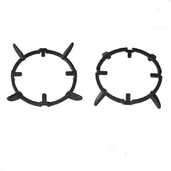 Non Slip Black Cast Iron Stove Trivets for Kitchen Wok Support Ring Cooktop Range Pan Holder Stand Stove Rack Milk Pot Holder for Gas Hob - Gas Stove