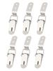 Hook Buckle Hook Silver Stainless Steel Buckle Padlock 90 Degrees Duck-mouth Iron Material Other Car Truck Parts