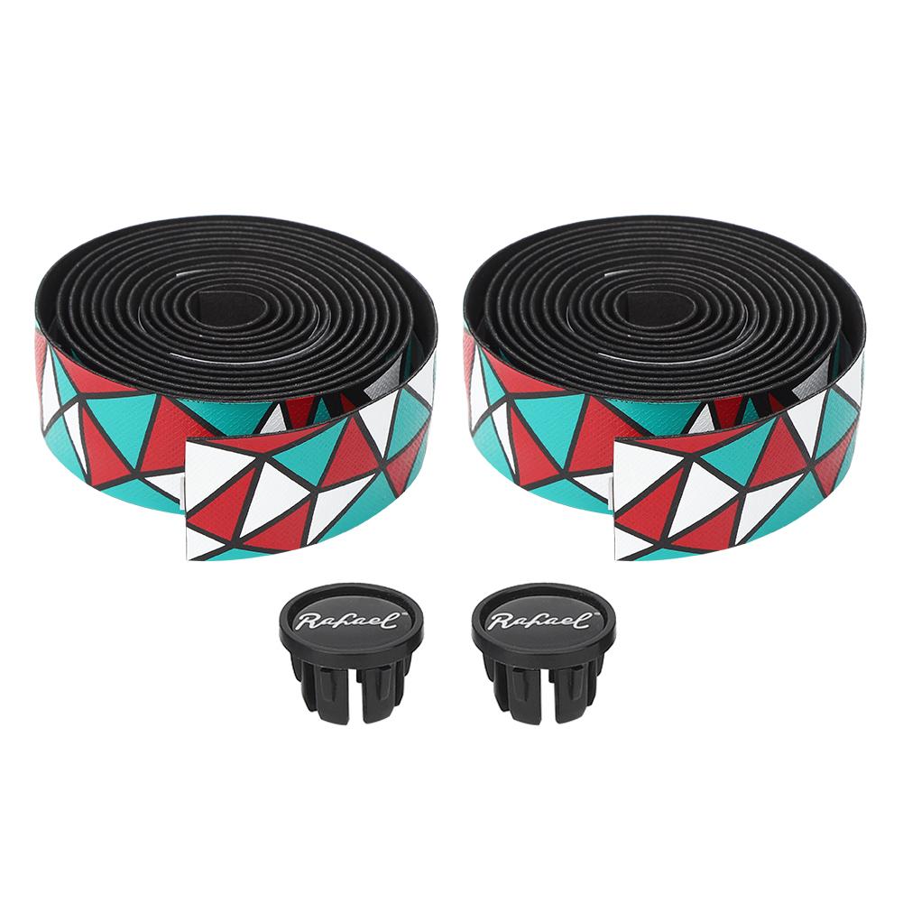 Bike Handlebar Skid Resistance Handle Bar Tapes Road Bicycle Bend Handlebar Damping Wrap Fixing Strapsgreen red white