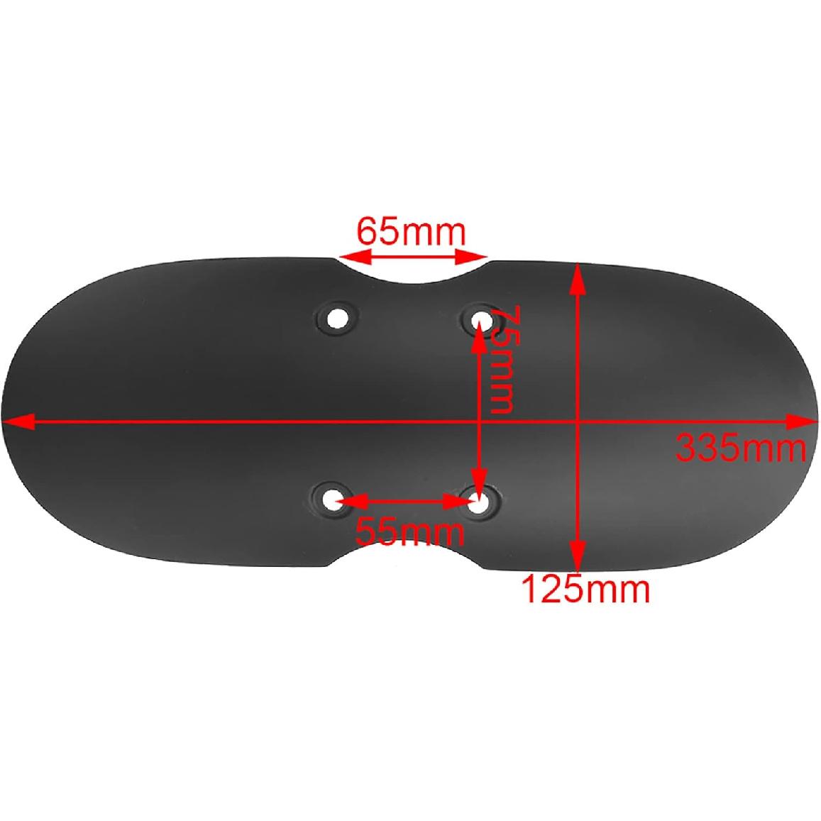 Motorcycle Mudguard Protector, ABS Front Mudguard Fit for T100 2001-2016 (Matte Black)