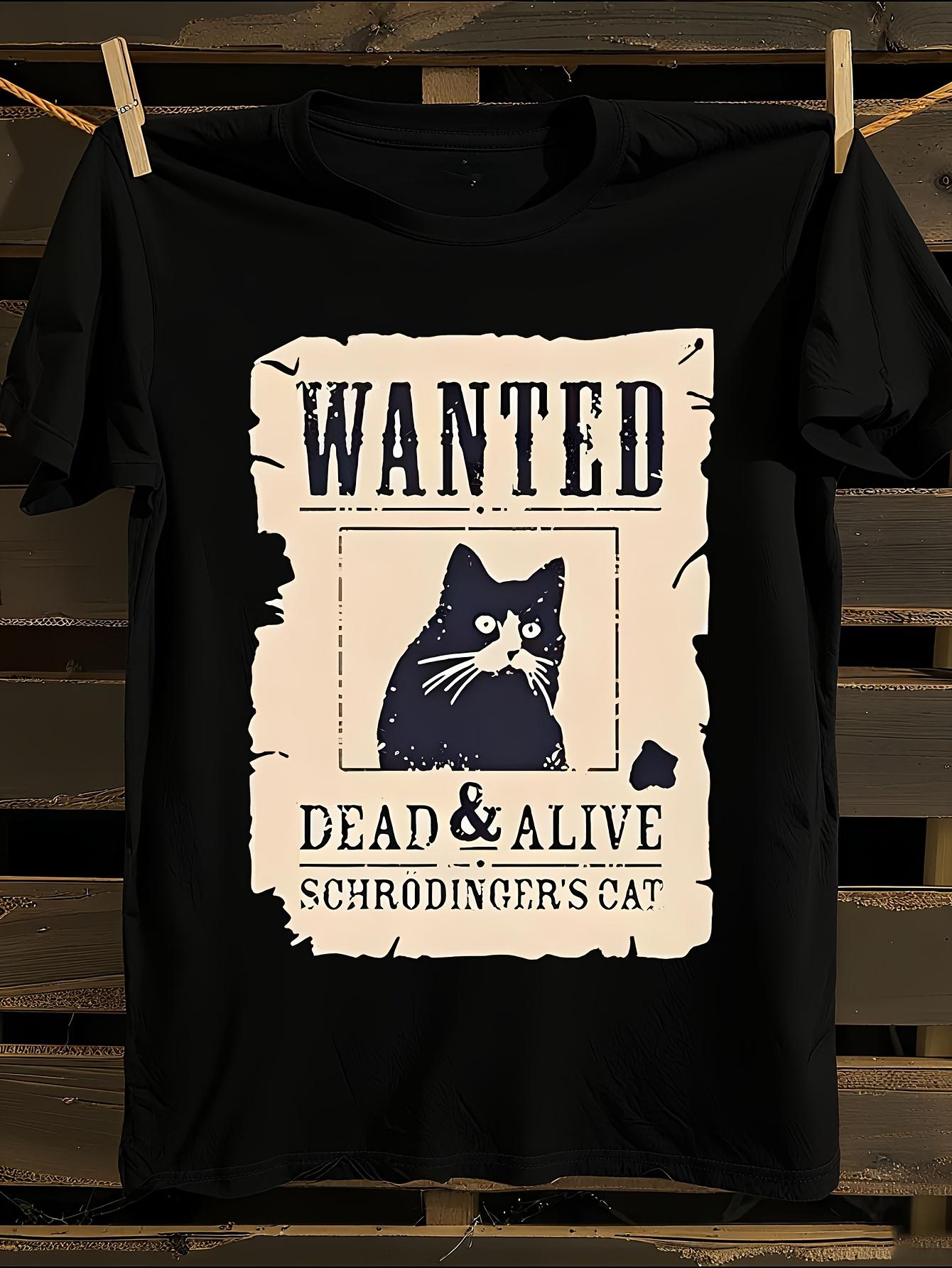Funny Schrödinger s Cat Quantum Mechanics Tshirt S