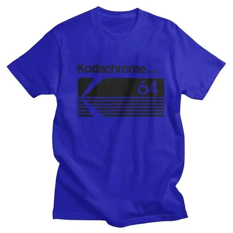 New Merch Fashion  Kodachrome Logo T Shirt Men Short-Sleeve Photographer T-shirts Summer Tee Tops Pure Cotton Oversized