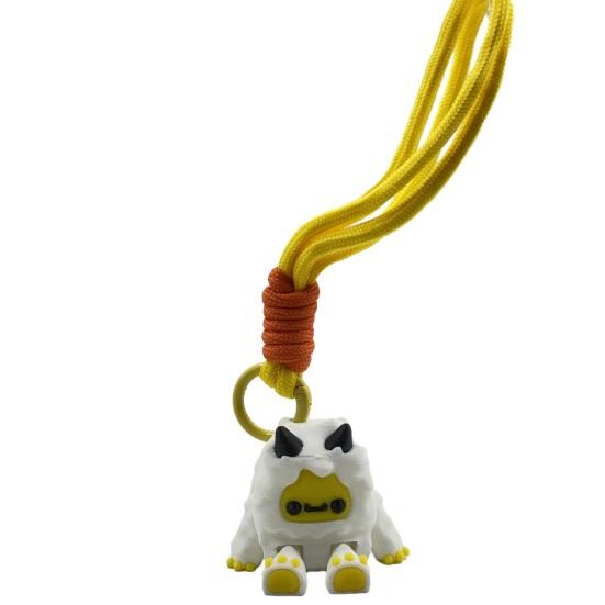 

3D-друкований брелок Сніговик Артикульований Сніговик Прикраса Рюкзак Сумка Брелок Підвіска Рухомий З єднаний Гаманець Шарм жовтий