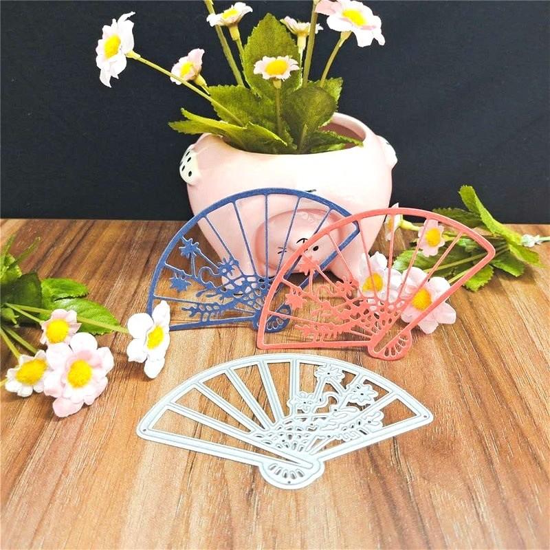 Fan Metal Cutting Dies Stencil For DIY Scrapbooking Paper Card Decorative Craft Embossing Die Cuts