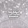 Black Stylish Artistic Letter Brooch Quirky Cartoon Design Versatile Metal Pin Accessory