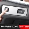 For Volvo XC60 XC 60 2018   Matte Car Head Light Lamp Switch Control Button Panel Cover Trim Interior Accessories