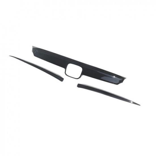 For Honda Accord   Grill Garnish Molding Trim&Eyelid Cover Gloss Black .