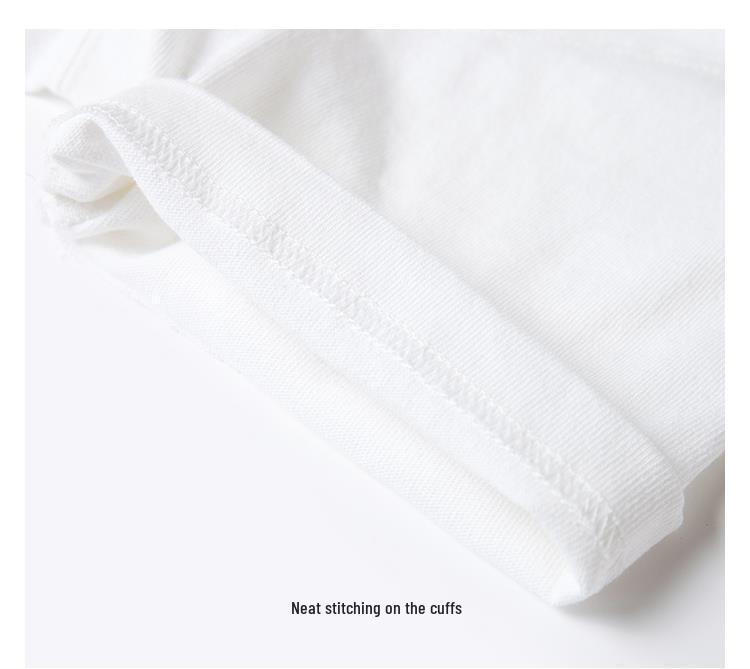 Neues Damen Extra Dickes Reines Baumwoll-T-Shirt mit Rundhalsausschnitt, Weiß, Kurzarm, 220g, Perfekt für den Sommer.