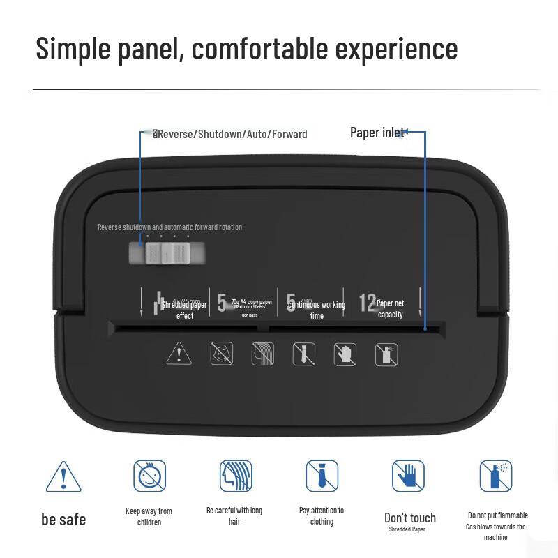 Deli 9939 Series High-Security Paper Shredder CN Plug (adapter Included)