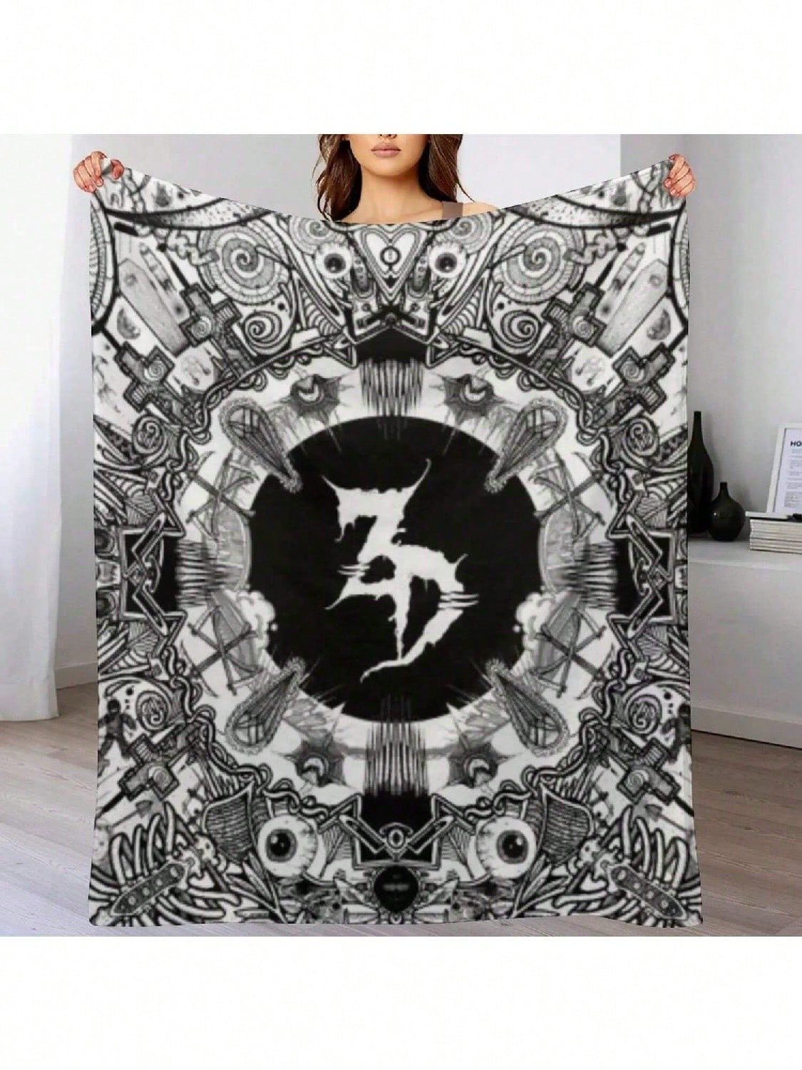 Zeds Dead  Art Mandala Throw Blanket Hairys Luxury Bed Linens Thermals For Travel Blankets 75X95CM