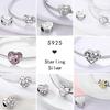 Copper Love Heart-Shaped Family Boy Girl Pet Charms Fit Original Pendant Bracelet Friendshipbeads Diy Jewelry