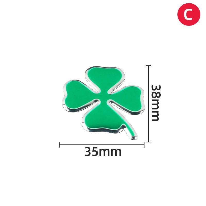 Green Four-leaf Clover Logo Decal for Alfa Romeo 147 156 166 159 Mito Giulietta Giulia Spider Car Side Fender Body Badge Sticker