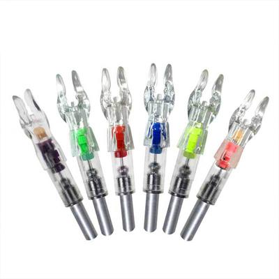 6pcs Led Luminous Nock Automatic Archery Accessories For 6.2mm Archery Arrows