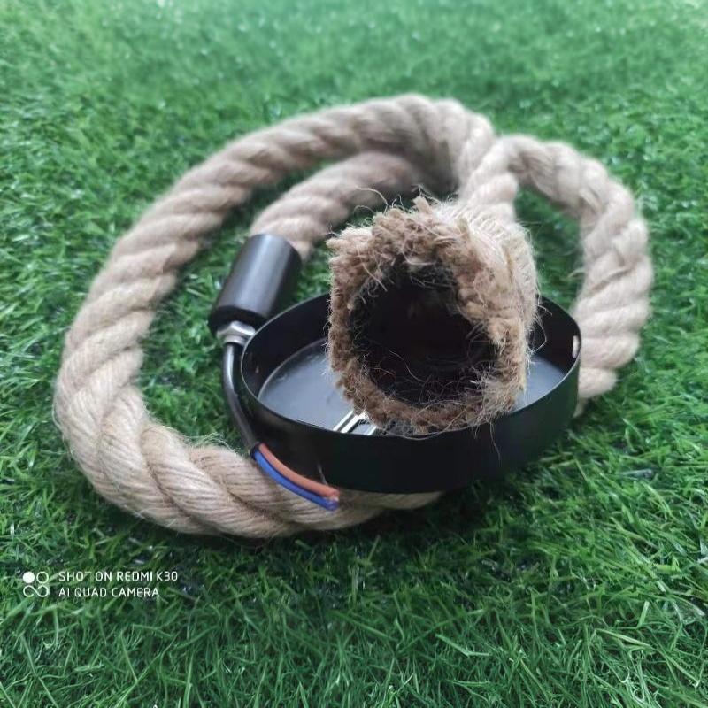 Industrial Vintage Hemp Rope Pendant Lights Attic Personality Indoor Lightings For Loft/Living Room/Bar Pendant Chandelier