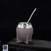 200ml 1Stück Edelstahl Doppelwandbecher Kaffee Bier Isolierter Becher Yerba Mate Tee Trinkbecher Doppelwandige Edelstahl Tasse