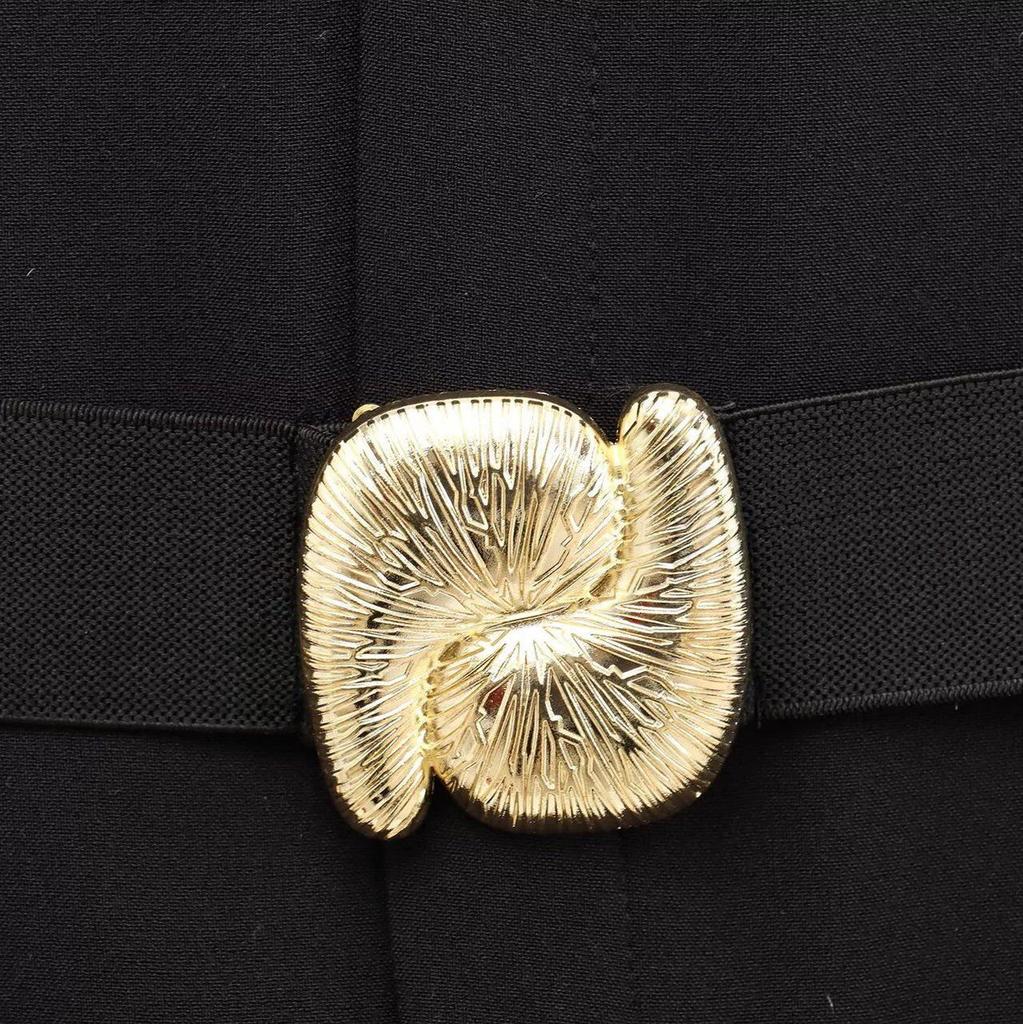 TAOP&ZA Damen Sommer Schlankheits-Knitterkleid mit Gürtel