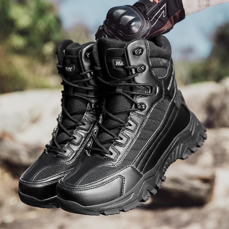 New high-top military boots men's combat boots waterproof delta desert boots, mountaineering boots