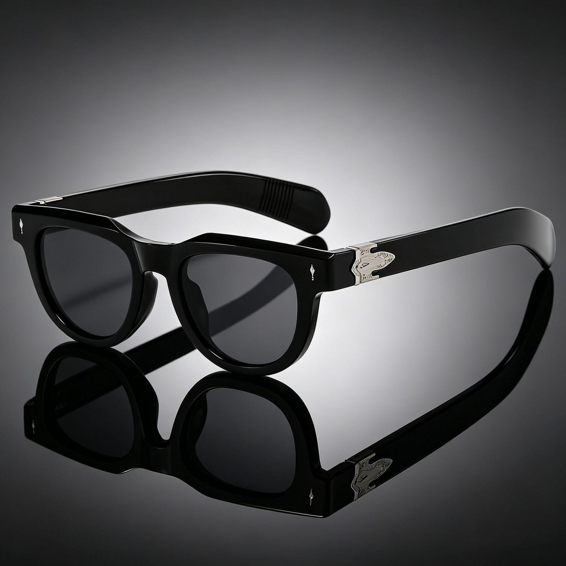 Retro Oval Arrow UV Protection Sunglasses - Fashionable European & American Style