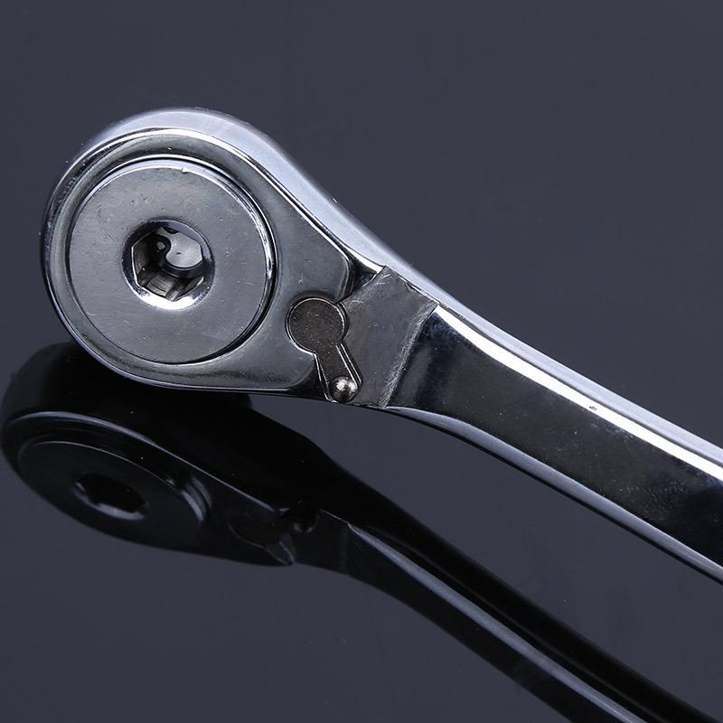 High-Speed Ratchet Wrench Set with External Hex Socket for Auto Repair.