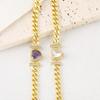 Retro Colored Zircon Love Bracelet Women's Light Luxury Handmade Versatile Jewelry