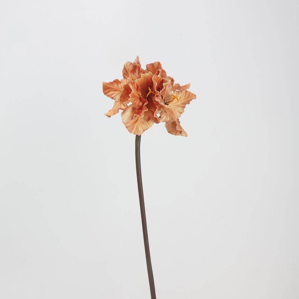Fleurs Artificielles Clivia Miniata Multicolores Toucher Réel Pétales en Soie PU Fleur de Simulation Longue Tige Fausse Fleur Cadeau