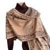 Autumn And Winter Scarf Women'S Extended Air-Conditioned Room Imitation Cashmere Shawl Short Beard Tassel Decorative Warm Scarf