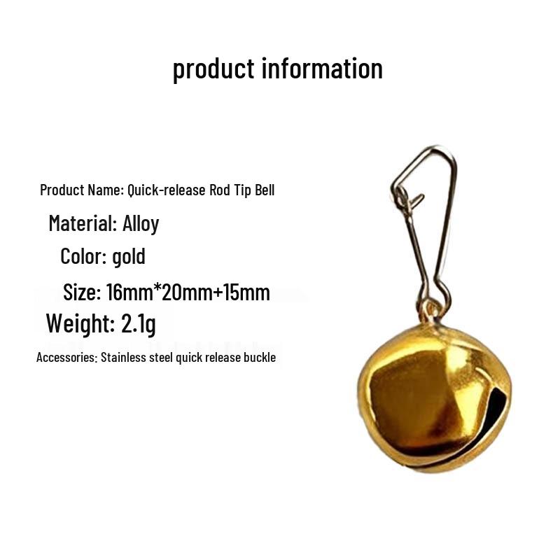 High Sensitivity Fishing Rod Bell Alarm - Loud Alert for Wild Fishing Gear